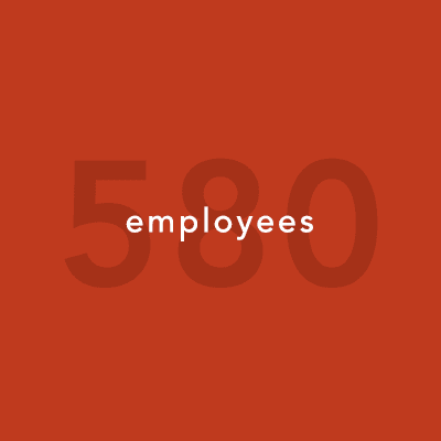 580 employees