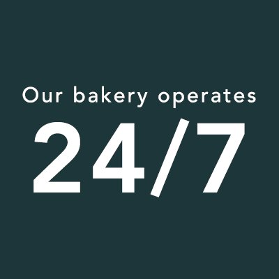 Our Bakery Operates 24/7